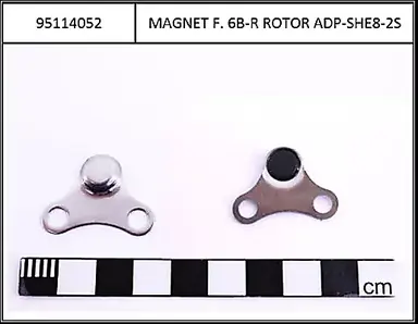Universal rotor magnet for rotor with 6-hole mounting